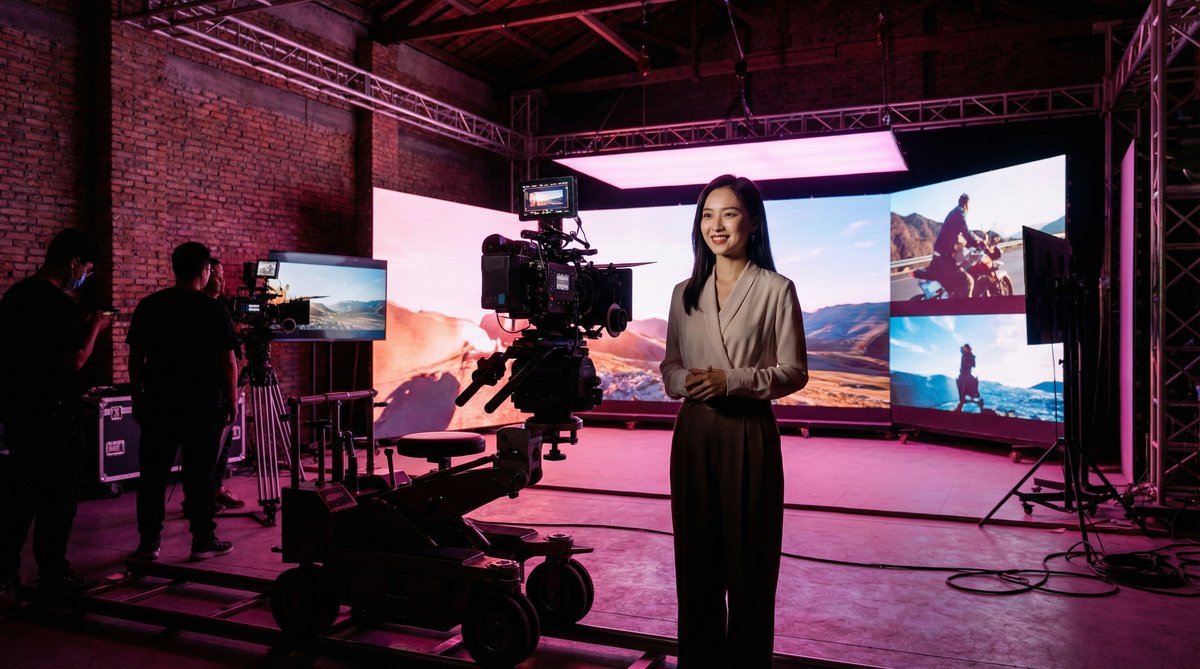 国产主播影视传媒制作现场